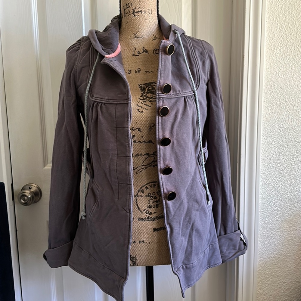 RARE Sanctuary | Grey Hooded Jacket | Medium